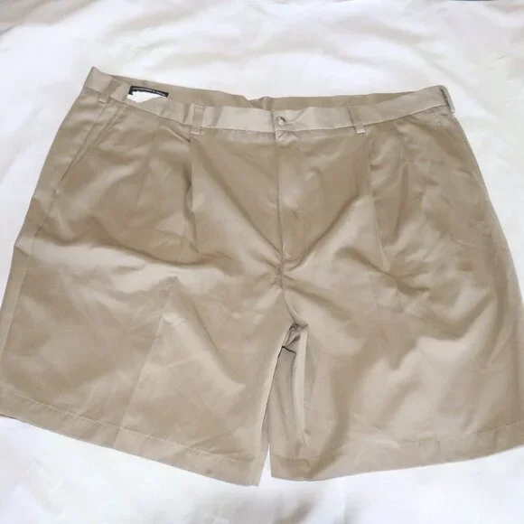 Men's Shorts 48 9" inseam Pleated Front Roundtree & Yorke Comfortable 3 Pairs - Picture 9 of 10